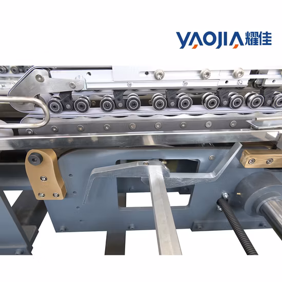 Yaojia Carton Emballage 4 6 Coins Dossier Sans Crochet Gluer Boîte Pliante Machine de Collage