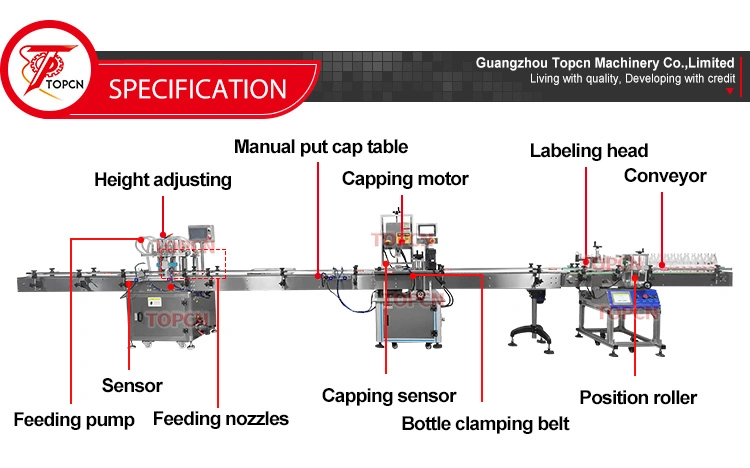 Automatic Four Head Edible Oil Liquid Diesel Dish Disinfecting Honey Laundry Detergent Bottling Filling Machinery Industry Equipment